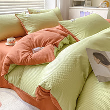 Load image into Gallery viewer, Brushed Waffle Four Piece Comforter Set