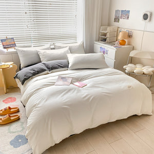 Brushed Waffle Four Piece Comforter Set