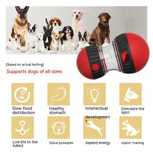 Load image into Gallery viewer, Food Dispensing Dog Toy Tumbler Leaky Food Ball Puzzle Toys Interactive Slowly Feeding Protect Stomach Increase Intelligence Pets Toy Pet Products