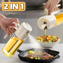 Load image into Gallery viewer, 2 In 1 Oil Sprayer Bottle BBQ Cooking Oil Dispenser Olive Oil Pourers Sprayer Kitchen Baking Oil Mister Vinegar Bottle