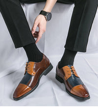 Load image into Gallery viewer, Business Formal Wear Casual Square Toe Large Size Leather Shoes