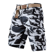 Load image into Gallery viewer, Summer Pure Cotton Washed Overalls Camouflage Shorts Men