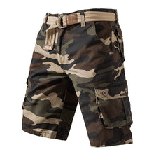 Load image into Gallery viewer, Summer Pure Cotton Washed Overalls Camouflage Shorts Men