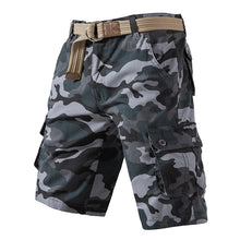 Load image into Gallery viewer, Summer Pure Cotton Washed Overalls Camouflage Shorts Men