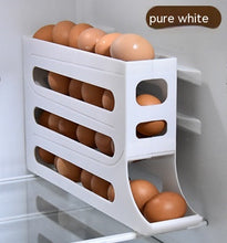 Load image into Gallery viewer, Refrigerator 4-Layer Automatic Egg Roller Sliding Egg Tray Refrigerator Side Door Large Capacity Holder Egg Storage Box Kitchen Gadgets