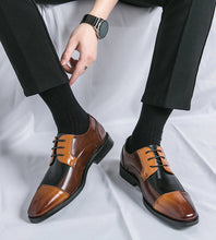 Load image into Gallery viewer, Business Formal Wear Casual Square Toe Large Size Leather Shoes