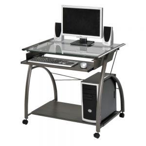 ACME VINCENT PEWTER FINISH COMPUTER DESK