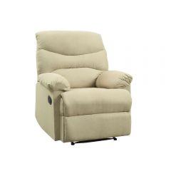 ACME ARCADIA BEIGE MICROFIBER MOTION RECLINER