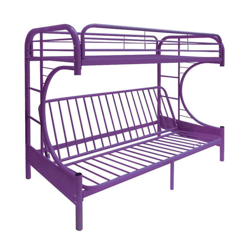 ACME ECLIPSE PURPLE FINISH TWIN/FULL FUTON BUNK BED