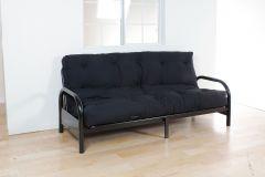 ACME NABILA BLACK POPLIN FABRIC FULL FUTON MATTRESS, 6