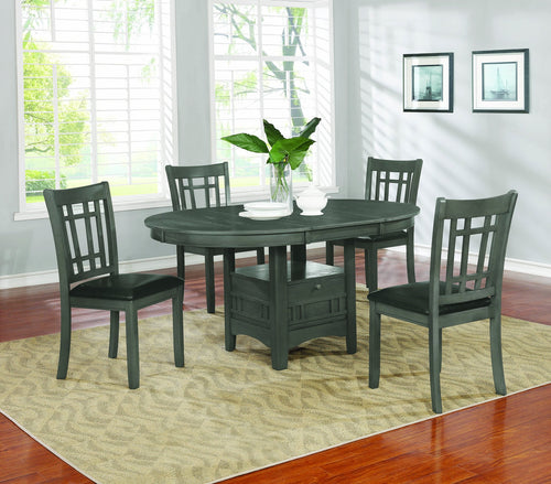 COASTER DINING-ROOM LAVON 5-PIECE DINING SET MEDIUM GREY