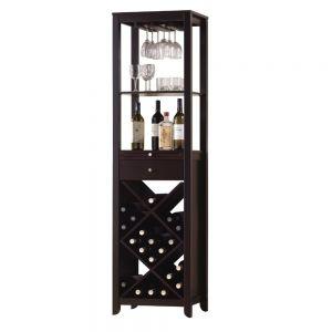 ACME CASEY WENGE FINISH WINE CABINET