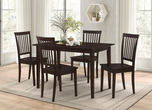 COASTER DINING-ROOM 5-PIECE DINING SET CAPPUCCINO