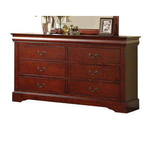 ACME LOUIS PHILIPPE III CHERRY BEDROOM SET (5 PC)