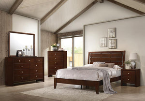 COASTER SERENITY RICH MERLOT FULL BEDROOM SET (4 PC)