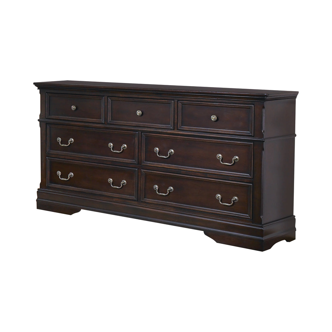 COASTER BEDROOM CAMBRIDGE 7-DRAWER RECTANGULAR DRESSER CAPPUCCINO