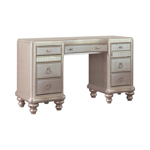 COASTER BEDROOM 9-DRAWER VANITY DESK METALLIC PLATINUM