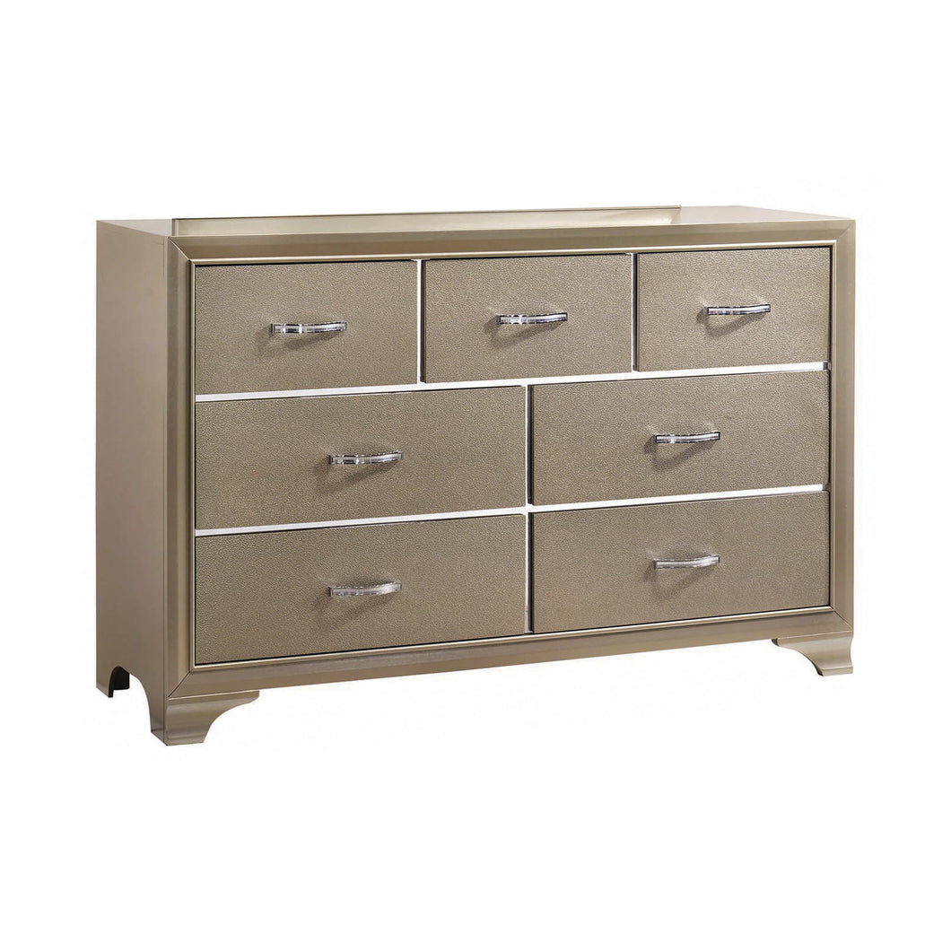 COASTER BEAUMONT CHAMPAGNE 7-DRAWER RECTANGULAR DRESSER