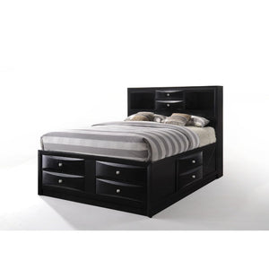 ACME IRELAND BLACK FINISH FULL BED W/STORAGE