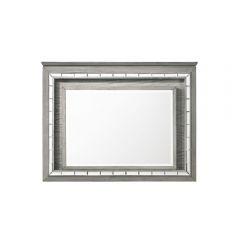 ACME ANTARES LIGHT GRAY OAK MIRROR W/LED