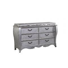 ACME LEONORA VINTAGE PLATINUM DRESSER W/JEWELRY TRAY