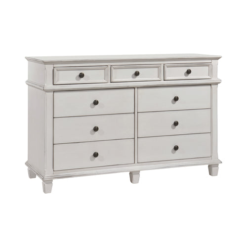 COASTER BEDROOM CAROLINA 9-DRAWER DRESSER ANTIQUE WHITE