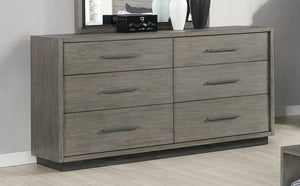 COASTER BEDROOM DERBYSHIRE 6-DRAWER DRESSER GREY OAK