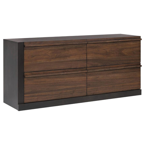 COASTER AZALIA WALNUT/BLACK DRESSER