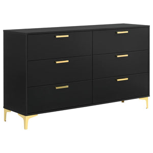 COASTER KENDALL BLACK/GOLD DRESSER