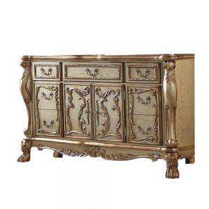 ACME DRESDEN GOLD PATINA & BONE DRESSER/SERVER