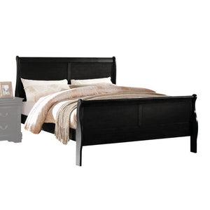 ACME LOUIS PHILIPPE BLACK QUEEN BED