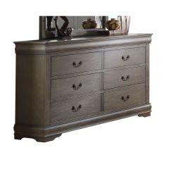 ACME LOUIS PHILIPPE ANTIQUE GRAY DRESSER