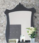 ACME DANTE GRAY VELVET MIRROR