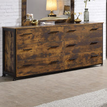 Load image into Gallery viewer, ACME JUVANTH RUSTIC OAK AND BLACK DRESSER