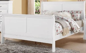 ACME LOUIS PHILIPPE III WHITE BEDROOM SET (5 PC)