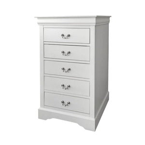 ACME LOUIS PHILIPPE III WHITE BEDROOM SET (5 PC)