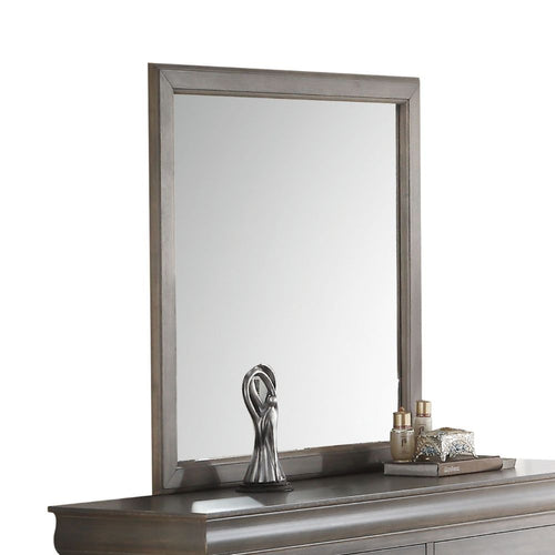 ACME LOUIS PHILIPPE III GRAY DRESSER MIRROR