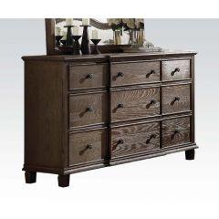 ACME BAUDOUIN WEATHERED OAK DRESSER