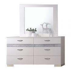 ACME NAIMA II WHITE HIGH GLOSS DRESSER