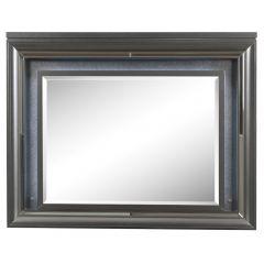 ACME SAWYER METALLIC GRAY MIRROR W/LED