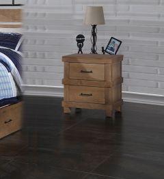 ACME ADAMS ANTIQUE OAK FINISH NIGHTSTAND