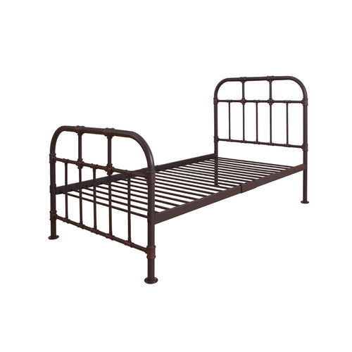 ACME NICIPOLIS SANDY GRAY FINISH TWIN BED