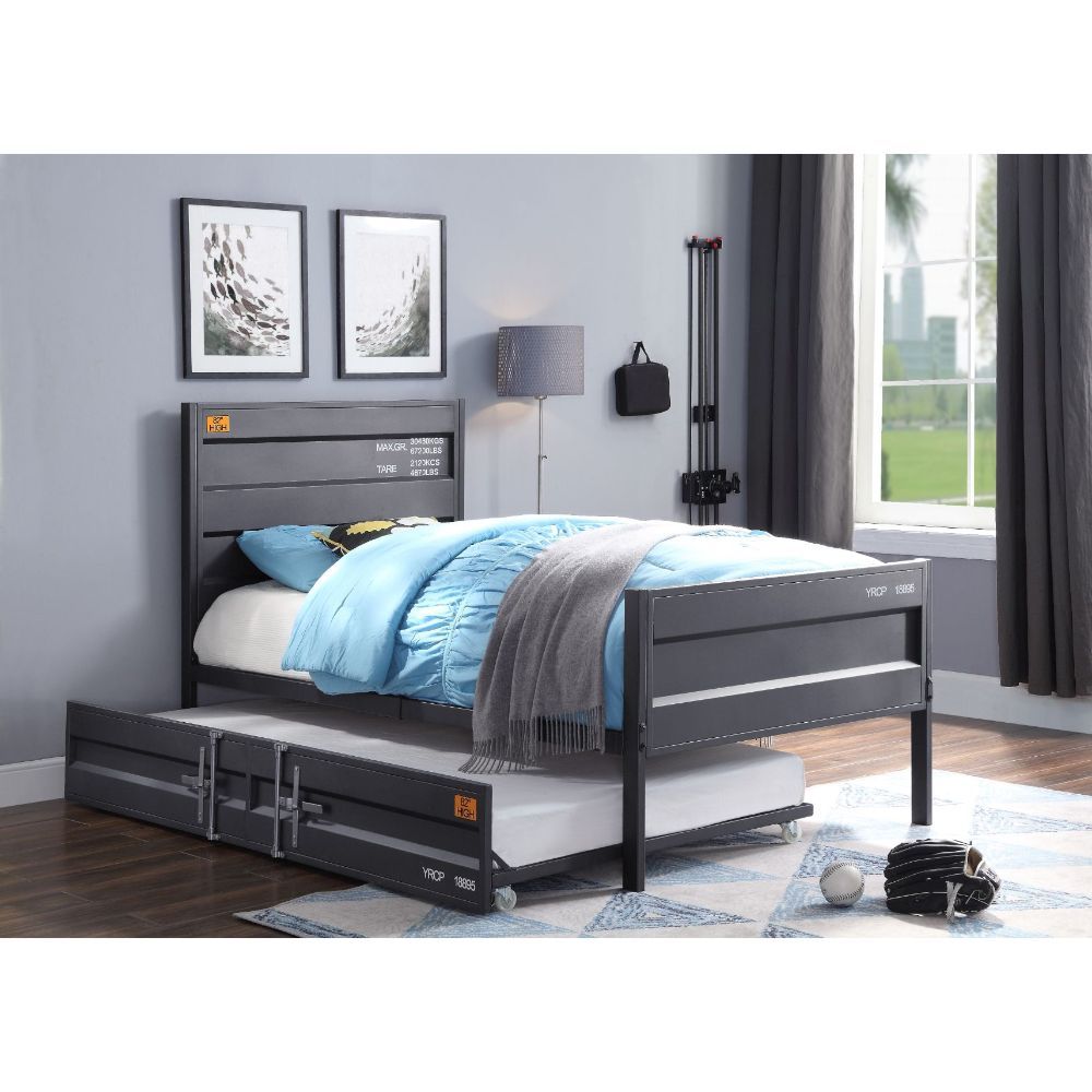 ACME SAN MARINO MAPLE FINISH TWIN BED