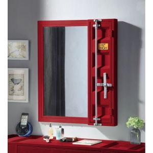 ACME CARGO RED FINISH VANITY MIRROR