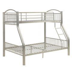 ACME CAYELYNN SILVER FINISH TWIN/FULL BUNK BED