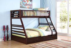 ACME JASON ESPRESSO FINISH TWIN XL/QUEEN BUNK BED