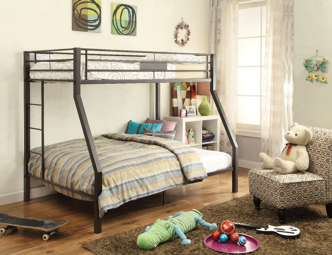 ACME LIMBRA SANDY BROWN FINISH TWIN/FULL BUNK BED