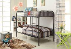 ACME BRISTOL GUNMETAL FINISH TWIN/TWIN BUNK BED