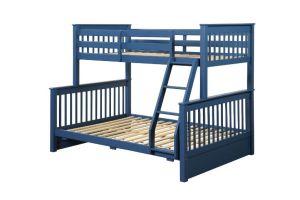 ACME HARLEY II NAVY BLUE FINISH TWIN/FULL BUNK BED