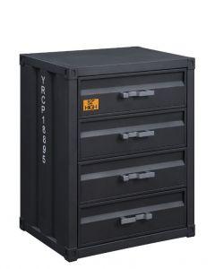 ACME CARGO GUNMETAL FINISH 4-DRAWER CHEST